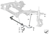 31306873993-STABILIZER FRONT WITH RUBBER313530