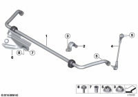 31306869291-STABILIZER FRONT WITH RUBBER313530
