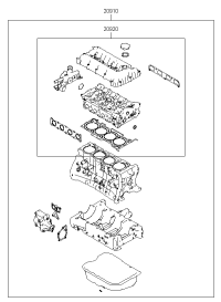 2091025B00-GASKET KIT-ENGINE OVERHAUL