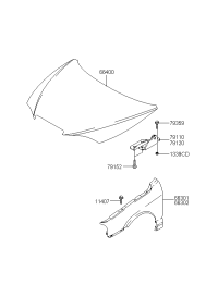 6631008030-PANEL ASSY-FENDER LH