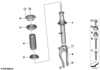 31316866649-SHOCK ABSORBER FRT LFT E38/5SR