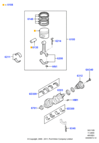 F5TZ6701A-GASKET,W.PUMP INLET