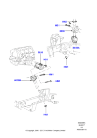 7A2Z6038CA-RUBBER,T/MISSION MT