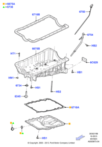 F77Z6710AA-ENGINE OIL PAN GASKET