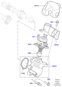LR034323-GASKET,W.PUMP INLET
