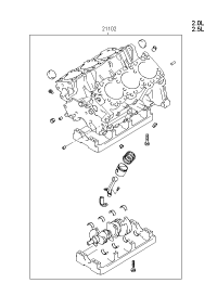 2110237A00-ENGINE ASSY-SHORT