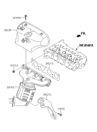 285102E630-MANIFOLD CATALYTIC ASSY-EXH