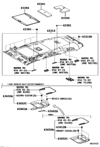 6331160540B0-HEADLINING ASSY, ROOF