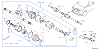 391005R60A-SHAFT ASSY-FRON