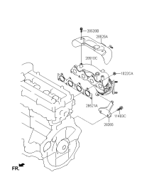 285102BGA0-MANIFOLD CATALYTIC ASSY-EXH