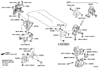 1232137260-Bracket, engine mounting (for transverse engine)