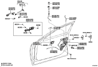 6903050400-LOCK ASSY, FRONT DOOR W/MOTOR, RH
