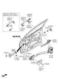 82661F9300-HANDLEASSY-DOOROUT