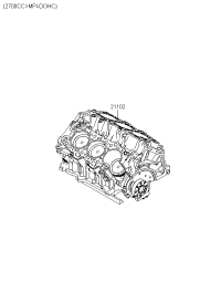 2110237C00-ENGINE ASSY-SHORT