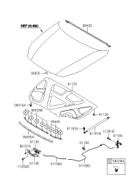 811803K000U7-HANDLE ASSY-HOOD LATCH RELEASE