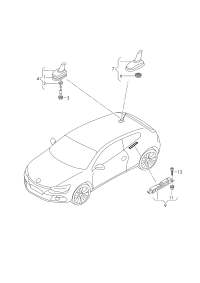 3C0035507N-Ant assy-roof: