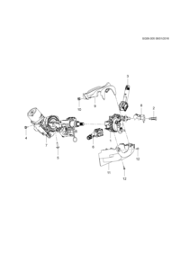 94508353-Repair kit-ignition lock cylinder (uncoded)