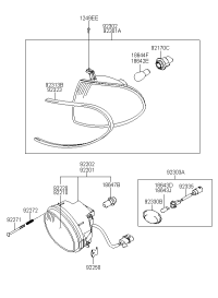 9230222800-LAMP ASSY-FR TURN SIGNAL,RH
