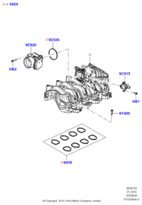 AL3Z9E926A-Housing-throttle plate