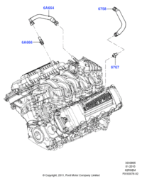 AL3Z6758A-INLET,WATER PUMP