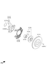 51715R9000-KNUCKLE-FRONT AXLE,LH