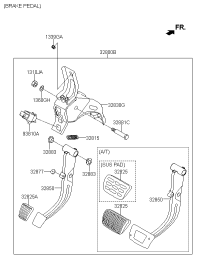 32800H3100-PEDAL ASSY-BRAKE