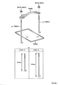 7445130090-BOLT, BATTERY CLAMP