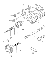 4F0145155B-STEERING PUMP 120B-PANAM