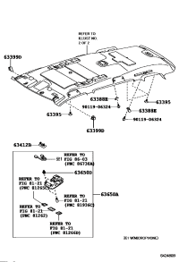 6338848020E0-Stopper, roof lining trim clip