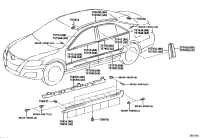 7555506070-MOULDING, ROOF DRIP SIDE FINISH, CENTER RH