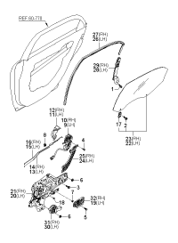 814102F010-Latch & actuator assy-rr dr lh