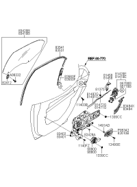 957452F010-ACTUATOR -RR DR LO