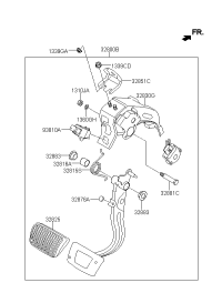32800E6100-PEDAL ASSY-BRAKE