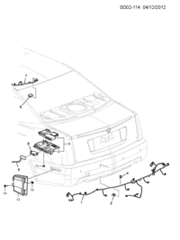 9073696-Sensor, parking assist warning