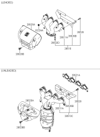 2851023860-MANIFOLD CATALYTIC ASSY-EXH