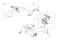 281142W100-BRACKET ASSY-AIR INTAKE