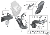 13717643302-PORSCHE CAYENNEAIR DUCT CENTRE