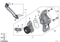 11518650986-COOLANT PUMP WITH SUPPORT