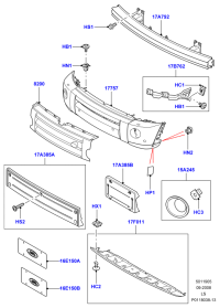 DPE000085-REINF ASSY-RAD CORE UPR