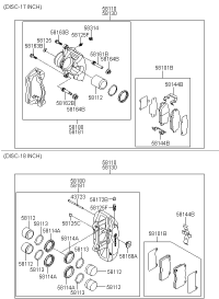 581012MA10-PAD KIT-FR DISC BRAKE