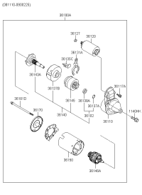 3610023161-STARTER12V 13T 1.4KWTOY CAMRY 4 CYL