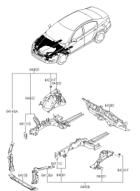 641403R500-MEMBER ASSY-RADIATOR SUPT,UPR