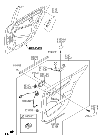 833013R071GDR-PANEL COMPL-REAR DOOR TRIM,LH