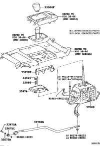 335040P010C0-KNOB SUB-ASSY, SHIFT LEVER