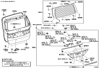 6481858020-SPACER, BACK DOOR GLASS, NO.1