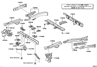 5760708071-MEMBER SUB-ASSY, REAR FLOOR CROSS, NO.3