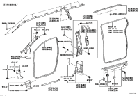 6221208070E0-GARNISH, FRONT PILLAR, LH
