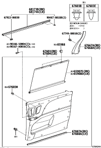 6769008300C0-PANEL ASSY, RR DOOR