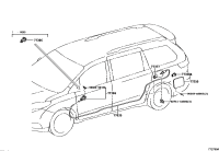 7730608010C0-LEVER SUB-ASSY, FUEL LID LOCK OPEN