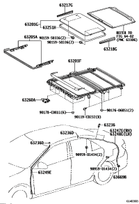 6320106100-GLASS SUB-ASSY, SLIDING ROOF